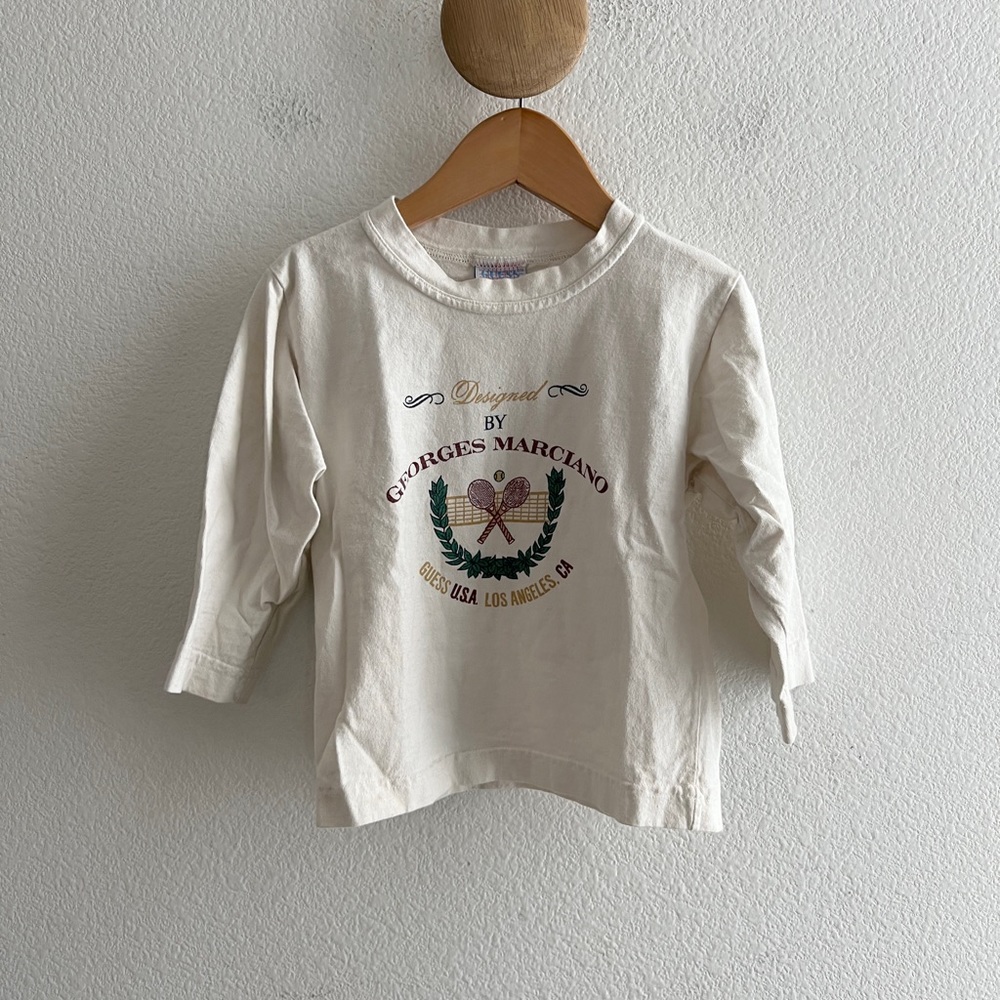 Vintage Guess Designed by Georges Marciano Long Sleeve Kids Shirt Girls